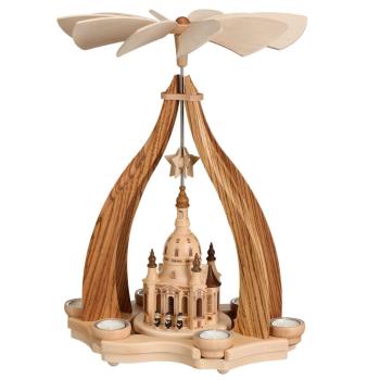 Pyramide Dresdner Frauenkirche Zebrano - ca. 48 cm
